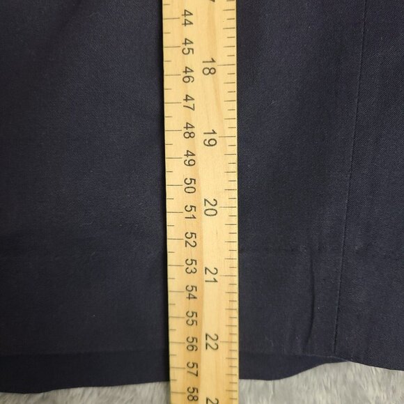 Ralph Lauren Purple Label Mens Navy Blue Chino Shorts Size 42 Flat Front - Picture 3 of 13
